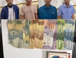 Tim Resmob Polres Situbondo Tangkap 4 Pelaku Judi Samgong