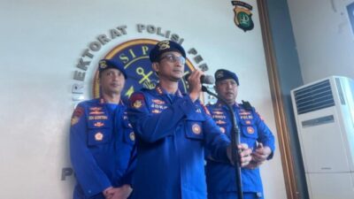 Operasi Polair Bongkar Pagar Laut di Perairan Tangerang