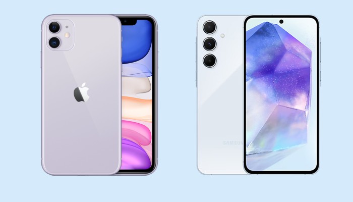 iPhone 11 atau Galaxy A55 5G