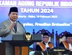 Prabowo Tekankan Integritas Hakim di Sidang MA 2024