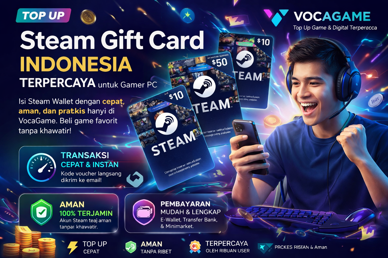 Steam Gift Card Indonesia